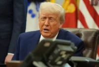 President Donald Trump speaks on the phone to Britian's Prime Minister Keir Starmer(Image: AP)