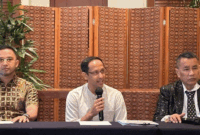 Konferensi pers Nadiem Makarim mengenai Kasus Laptop Chromebook Kemendikbud.