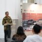 Gambar : Direktur Utama Bio Farma, Shadiq Akasya pada sesi sambutan di kegiatan Serah Terima Radiofarmaka FloDeg