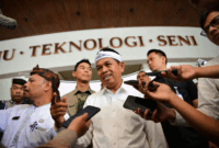 Gubernur Jawa Barat, Dedi Mulyadi saat ditemui di Gedung Sabuga ITB, Jalan Tamansari, Kota Bandung, Rabu (20/8/2025).(Dokumentasi Biro Adpim Jabar)

