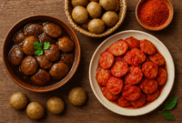Ilustrasi makanan terbuat dari jengkol