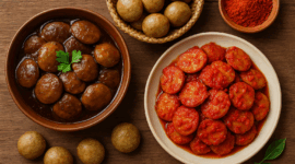 Ilustrasi makanan terbuat dari jengkol
