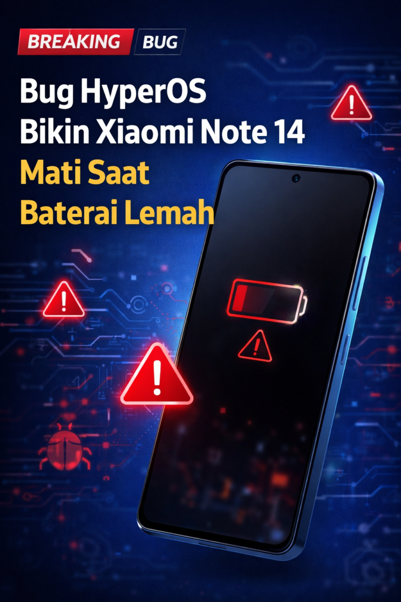 Bug HyperOS Bikin Xiaomi Note 14 Mati Mendadak Saat Baterai Lemah