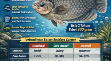 Gurame Dua Tahun Baru 300 Gram? Ini Fakta Lapangan yang Perlu Dipahami Pembudidaya