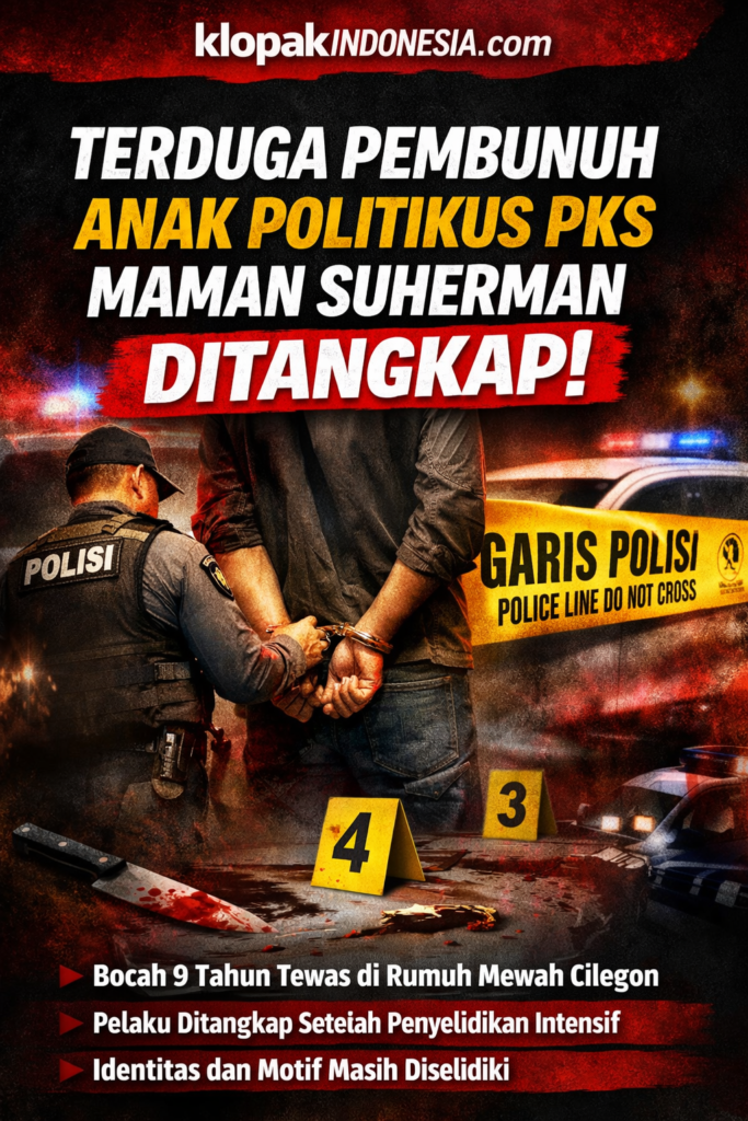 Kasus Pembunuhan Anak Politikus PKS di Cilegon Terungkap, Pelaku ...