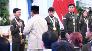 Pecahkan Dua Rekor Dunia, Rizki Juniansyah Naik Pangkat Dua Tingkat Jadi Kapten (BPMI Setpres)