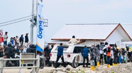 Presiden Prabowo Kunjungi Karawang, Hadiri Panen Raya dan Umumkan Swasembada Pangan Nasional 2025 (Foto:setneg)