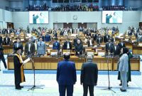 Wakil Ketua DPR Saan Mustopa memimpin Rapat paripurna DPR menetapkan Sari Yuliati sebagai Wakil Ketua DPR Fraksi Golkar pengganti Adies Kadir masa jabatan 2024-2029 di Kompleks Parlemen, Senayan, Jakarta, Selasa (27/1/2026). Foto : Jaka/Andri