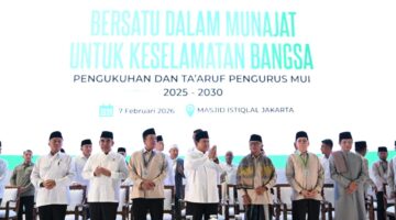 Presiden Prabowo Hadiri Munajat Keselamatan Bangsa dan Pengukuhan Pengurus MUI 2025–2030 di Masjid Istiqlal