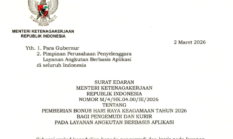 Menaker Yassierli Terbitkan SE BHR 2026, Ojol dan Kurir Online Wajib Terima 25% dari Rata-rata Pendapatan