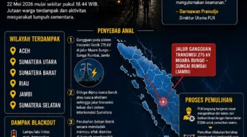 Blackout Sumatera 2026: PLN Minta Maaf, Gangguan Transmisi dan Cuaca Ekstrem Jadi Pemicu