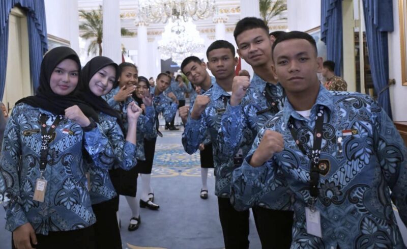 Purnapaskibraka 2025 Kembali ke Istana, Siap Jadi Duta Pancasila untuk Generasi Muda (Foto:setneg)