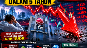 IHSG Anjlok ke Level Terendah Lima Tahun, Kekhawatiran Investor Meningkat
