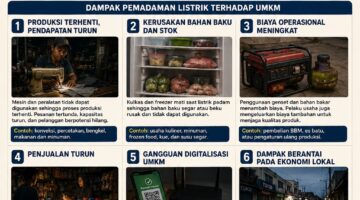 Dampak Pemadaman Listrik Bergilir di Jawa dan Madura terhadap UMKM serta Kerugian Usaha Kecil