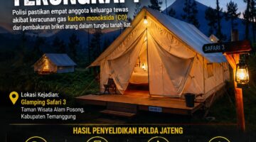 Misteri Kematian Satu Keluarga di Glamping Posong Terungkap, Polisi Pastikan Keracunan Karbon Monoksida