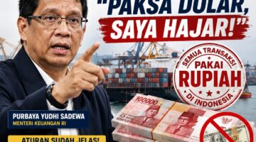 Purbaya Tegaskan Transaksi di Pelabuhan Wajib Pakai Rupiah: “Kalau Ada yang Paksa Dolar, Saya Hajar”