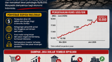 Dolar AS Tembus Rp18.000, Alarm bagi Ekonomi Nasional