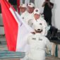 Atlet basket Dewa Ayu Made Sriartha Kusuma Dewi dan atlet karate Daniel Hutapea dipercaya menjadi flag bearer atau pembawa bendera Merah Putih pada Opening Ceremony Asian Games Aichi-Nagoya 2026. (dok. Herry/Kemenpora)