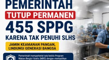 Pemerintah Tutup Permanen 455 SPPG karena Tak Penuhi SLHS